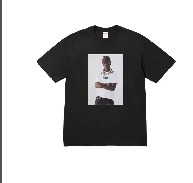T S Printed L The White Short Sleeve Portrait FW24 Tyler XL Round and Tee Neck M Creator Black 0814